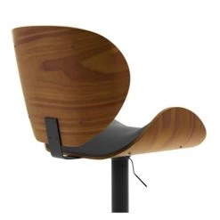 Rendez Vous Déco Chaises Et Tabourets De Bar Chaise De Bar Réglable 63/84 Cm En Cuir Synthétique Noir -Bancs Soldes chaise de bar reglable 63 84 cm en cuir synthetique noir 4