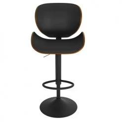 Rendez Vous Déco Chaises Et Tabourets De Bar Chaise De Bar Réglable 63/84 Cm En Cuir Synthétique Noir -Bancs Soldes chaise de bar reglable 63 84 cm en cuir synthetique noir 5