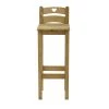 Grenier Alpin Chaises Et Tabourets De Bar Chaise De Bar Savoyarde En Pin Massif Avec Coeur -Bancs Soldes chaise de bar savoyarde en pin massif avec coeur