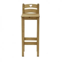 Grenier Alpin Chaises Et Tabourets De Bar Chaise De Bar Savoyarde En Pin Massif Avec Coeur