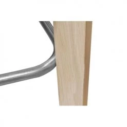 Meubletmoi Chaises Et Tabourets De Bar Chaise De Bar Scandinave Tissu Anthracite Et Piètement En Chêne -Bancs Soldes chaise de bar scandinave tissu anthracite et pietement en chene 2