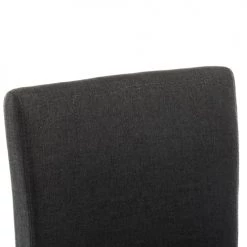 Moloo Chaises Et Tabourets De Bar Chaise De Bar Scandinave Tissu Gris Anthracite Pieds Bois Naturel (x2) -Bancs Soldes chaise de bar scandinave tissu gris anthracite pieds bois naturel x2 2