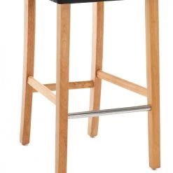 Moloo Chaises Et Tabourets De Bar Chaise De Bar Scandinave Tissu Gris Anthracite Pieds Bois Naturel (x2) -Bancs Soldes chaise de bar scandinave tissu gris anthracite pieds bois naturel x2 5