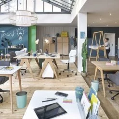 Maisons Du Monde Chaises Et Tabourets De Bar Chaise De Bar Style Scandinave Grise Et Chêne -Bancs Soldes chaise de bar style scandinave grise et chene 1000 13 14 165695 7