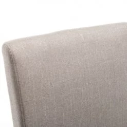 Moloo Chaises Et Tabourets De Bar Chaise De Bar Tissu Lin Pieds Bois Naturel (x2) -Bancs Soldes chaise de bar tissu lin pieds bois naturel x2 3