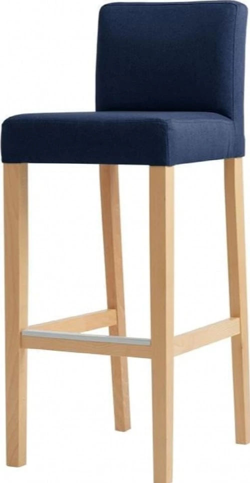 Custom Form Chaises Et Tabourets De Bar Chaise De Bar Tissu Rembourrée Bleu Pieds Bois Massif Clair 3 Custom Form Chaises Et Tabourets De Bar Chaise De Bar Tissu Rembourrée Bleu Pieds Bois Massif Clair