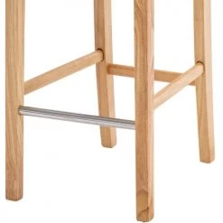 Moloo Chaises Et Tabourets De Bar Chaise De Bar Vintage Microfibre Marron Pieds Bois (x2) -Bancs Soldes chaise de bar vintage microfibre marron pieds bois x2 5