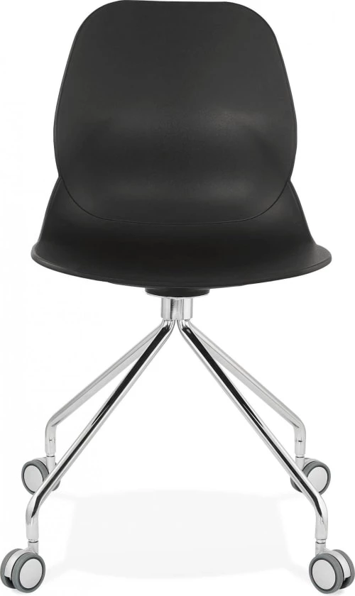 Kokoon Design Chaises De Bureau Chaise De Bureau A Roulettes Assise Noir Pied Métal Chromé 4 Kokoon Design Chaises De Bureau Chaise De Bureau A Roulettes Assise Noir Pied Métal Chromé – Image 2