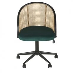 Maisons Du Monde Chaises De Bureau Chaise De Bureau à Roulettes En Velours Vert Cannage En Rotin 8 Maisons Du Monde Chaises De Bureau Chaise De Bureau à Roulettes En Velours Vert Cannage En Rotin -Bancs Soldes chaise de bureau a roulettes en velours vert cannage en rotin 1000 10 35 220041 2