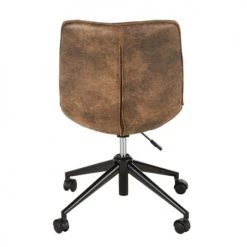 Maisons Du Monde Chaises De Bureau Chaise De Bureau à Roulettes Matelassée Marron -Bancs Soldes chaise de bureau a roulettes matelassee marron 1000 0 23 198135 12