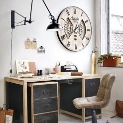 Maisons Du Monde Chaises De Bureau Chaise De Bureau à Roulettes Matelassée Marron -Bancs Soldes chaise de bureau a roulettes matelassee marron 1000 0 23 198135 9