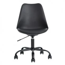 Urban Meuble Chaises De Bureau Chaise De Bureau Au Style Minimaliste Noire Ă Roulettes