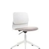 Slean Chaises De Bureau Chaise De Bureau Blanche Pivotante Sur Roulettes -Bancs Soldes chaise de bureau blanche pivotante sur roulettes