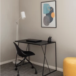 Meubles & Design Chaises De Bureau Chaise De Bureau Design à Roulette En Plastique Noir -Bancs Soldes chaise de bureau design a roulette en plastique noir 5