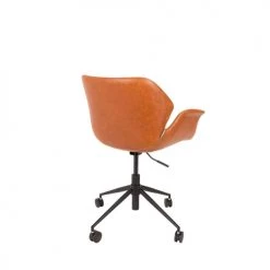 Zuiver Chaises De Bureau Chaise De Bureau Design Cognac -Bancs Soldes chaise de bureau design cognac 4