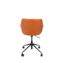 Zuiver Chaises De Bureau Chaise De Bureau Design Cognac -Bancs Soldes chaise de bureau design cognac 5