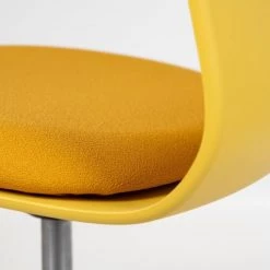 Slean Chaises De Bureau Chaise De Bureau Design Jaune Pivotante Sur Roulettes -Bancs Soldes chaise de bureau design jaune pivotante sur roulettes 2