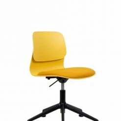 Slean Chaises De Bureau Chaise De Bureau Design Jaune Pivotante Sur Roulettes
