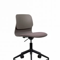 Slean Chaises De Bureau Chaise De Bureau Design Taupe Pivotante Sur Roulettes