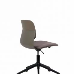 Slean Chaises De Bureau Chaise De Bureau Design Taupe Pivotante Sur Roulettes -Bancs Soldes chaise de bureau design taupe pivotante sur roulettes 6