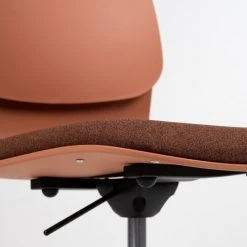 Slean Chaises De Bureau Chaise De Bureau Design Terracottta Pivotante Sur Roulettes -Bancs Soldes chaise de bureau design terracottta pivotante sur roulettes 2