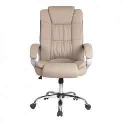 HOMN Chaises De Bureau Chaise De Bureau Elevable Et Fauteuil Inclinable En Simili Cuir Taupe 10 HOMN Chaises De Bureau Chaise De Bureau Elevable Et Fauteuil Inclinable En Simili Cuir Taupe -Bancs Soldes chaise de bureau elevable et fauteuil inclinable en simili cuir taupe 2