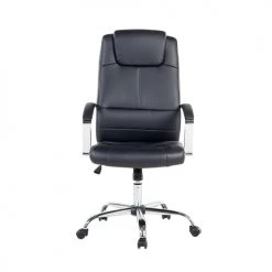 Beliani Chaises De Bureau Chaise De Bureau En Cuir PU Noir -Bancs Soldes chaise de bureau en cuir pu noir 7