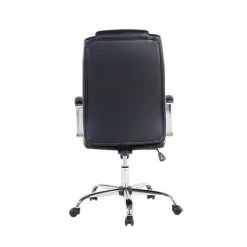 Beliani Chaises De Bureau Chaise De Bureau En Cuir PU Noir -Bancs Soldes chaise de bureau en cuir pu noir 9