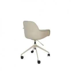 Zuiver Chaises De Bureau Chaise De Bureau En Tissu Bouclette Avec Accoudoirs Pivotante à Roulet -Bancs Soldes chaise de bureau en tissu bouclette avec accoudoirs pivotante a roulet 4