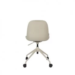 Zuiver Chaises De Bureau Chaise De Bureau En Tissu Bouclette Pivotante à Roulettes Taupe -Bancs Soldes chaise de bureau en tissu bouclette pivotante a roulettes taupe 4
