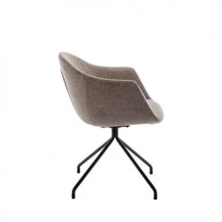 Drawer Chaises De Bureau Chaise De Bureau En Tissu Et Métal Taupe -Bancs Soldes chaise de bureau en tissu et metal taupe 2