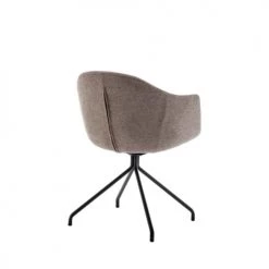 Drawer Chaises De Bureau Chaise De Bureau En Tissu Et Métal Taupe -Bancs Soldes chaise de bureau en tissu et metal taupe 3