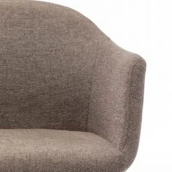 Drawer Chaises De Bureau Chaise De Bureau En Tissu Et Métal Taupe -Bancs Soldes chaise de bureau en tissu et metal taupe 5