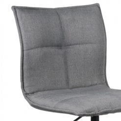 Meubletmoi Chaises De Bureau Chaise De Bureau En Tissu Gris Anthracite Matelassé Roulettes -Bancs Soldes chaise de bureau en tissu gris anthracite matelasse roulettes 2