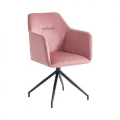 Drawer Chaises De Bureau Chaise De Bureau En Velours Rose -Bancs Soldes chaise de bureau en velours rose 2