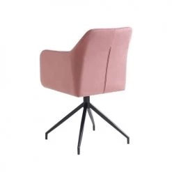 Drawer Chaises De Bureau Chaise De Bureau En Velours Rose -Bancs Soldes chaise de bureau en velours rose 4
