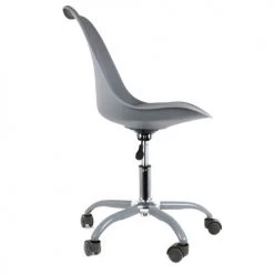 The Home Deco Factory Chaises De Bureau Chaise De Bureau Grise -Bancs Soldes chaise de bureau grise 2