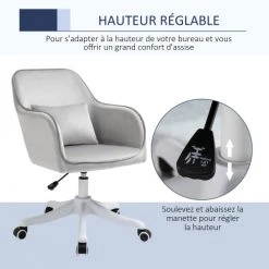 Homcom Chaises De Bureau Chaise De Bureau Massante Velours 12 Homcom Chaises De Bureau Chaise De Bureau Massante Velours -Bancs Soldes chaise de bureau massante velours 16