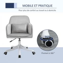 Homcom Chaises De Bureau Chaise De Bureau Massante Velours 13 Homcom Chaises De Bureau Chaise De Bureau Massante Velours -Bancs Soldes chaise de bureau massante velours 17