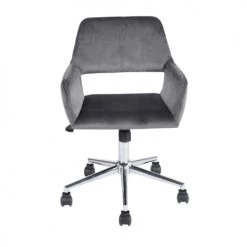 Urban Meuble Chaises De Bureau Chaise De Bureau Moderne En Velours Gris