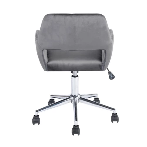 Urban Meuble Chaises De Bureau Chaise De Bureau Moderne En Velours Gris 8 Urban Meuble Chaises De Bureau Chaise De Bureau Moderne En Velours Gris – Image 6