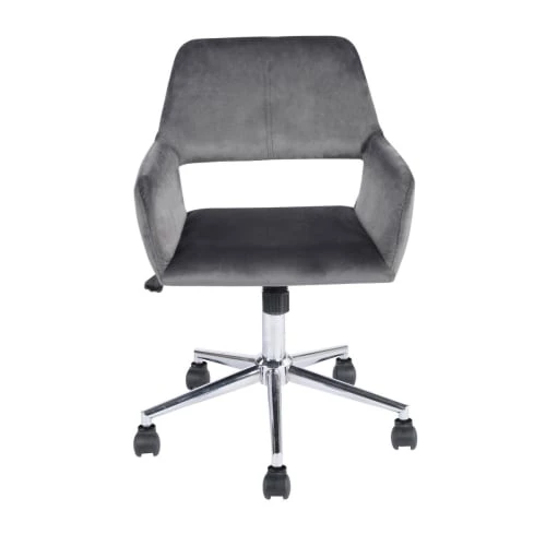 Urban Meuble Chaises De Bureau Chaise De Bureau Moderne En Velours Gris 3 Urban Meuble Chaises De Bureau Chaise De Bureau Moderne En Velours Gris