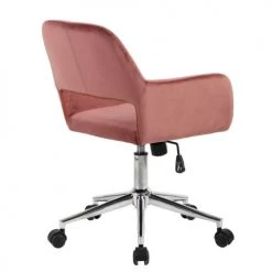 Urban Meuble Chaises De Bureau Chaise De Bureau Moderne En Velours Rose 12 Urban Meuble Chaises De Bureau Chaise De Bureau Moderne En Velours Rose -Bancs Soldes chaise de bureau moderne en velours rose 4