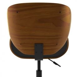 Rendez Vous Déco Chaises De Bureau Chaise De Bureau Pivotante En Cuir Synthétique Noir 79-91cm -Bancs Soldes chaise de bureau pivotante en cuir synthetique noir 79 91cm 4