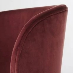 Maisons Du Monde Chaises De Bureau Chaise De Bureau Pivotante En Velours Terracotta -Bancs Soldes chaise de bureau pivotante en velours terracotta 1000 0 8 218620 3