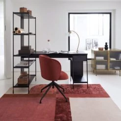 Maisons Du Monde Chaises De Bureau Chaise De Bureau Pivotante En Velours Terracotta -Bancs Soldes chaise de bureau pivotante en velours terracotta 1000 0 8 218620 6