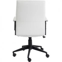 Kare Design Chaises De Bureau Chaise De Bureau Pivotante Réglable à Roulettes Blanche -Bancs Soldes chaise de bureau pivotante reglable a roulettes blanche 4