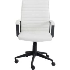 Kare Design Chaises De Bureau Chaise De Bureau Pivotante Réglable à Roulettes Blanche -Bancs Soldes chaise de bureau pivotante reglable a roulettes blanche 6