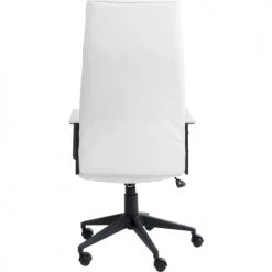 Kare Design Chaises De Bureau Chaise De Bureau Pivotante Réglable à Roulettes Blanche Haute -Bancs Soldes chaise de bureau pivotante reglable a roulettes blanche haute 1