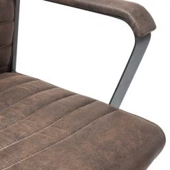 Kare Design Chaises De Bureau Chaise De Bureau Pivotante Réglable à Roulettes Brune -Bancs Soldes chaise de bureau pivotante reglable a roulettes brune 3